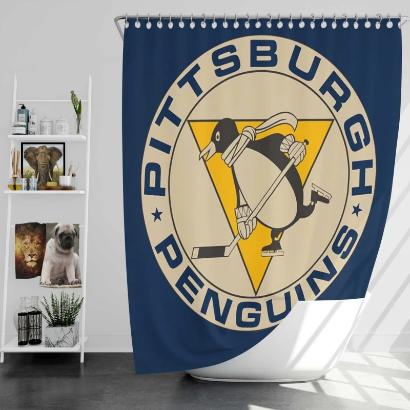 Pittsburgh Penguins Nhl Hockey Shower Curtain