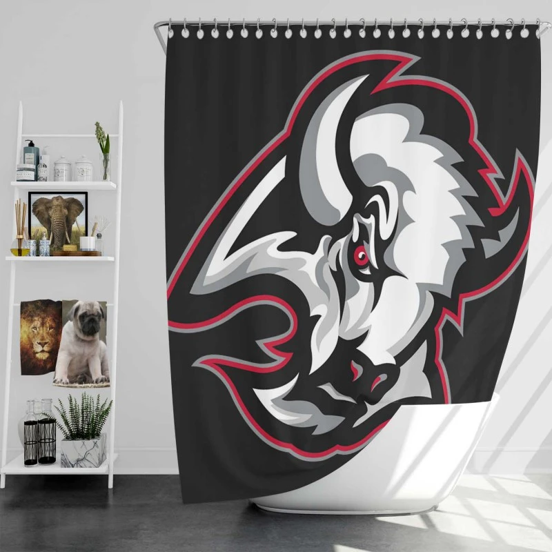 Buffalo Sabres Top Ranked Nhl Hockey Team Shower Curtain