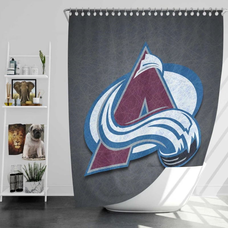 Colorado Avalanche Popular Nhl Hockey Team Shower Curtain