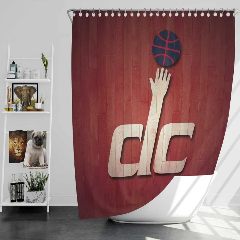 Professional Nba Club Washington Wizards Shower Curtain