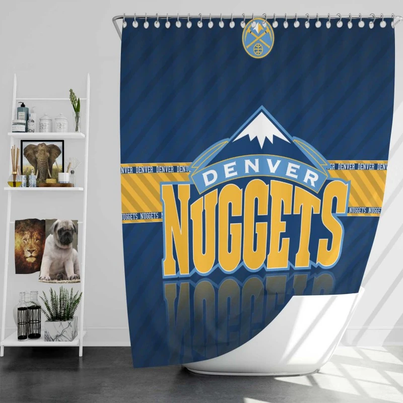 Denver Nuggets Top Ranked Nba Basketball Team Shower Curtain