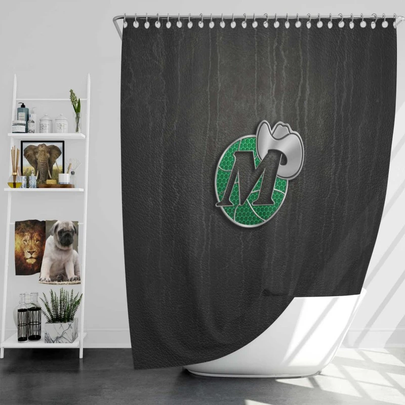 Strong Nba Basketball Team Dallas Mavericks Shower Curtain