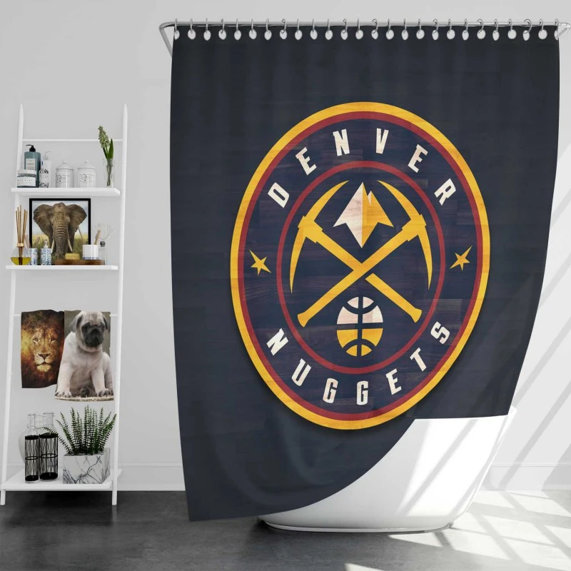 Denver Nuggets Famous Nba Basketball Club Shower Curtain