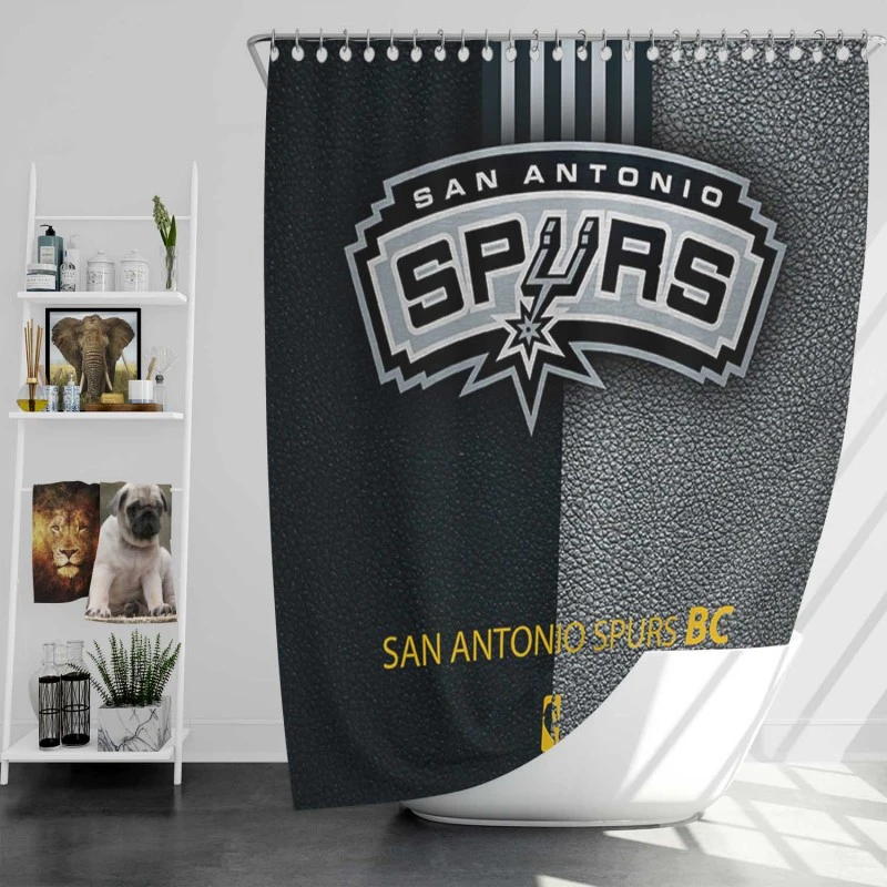 Nba Basketball Club San Antonio Spurs Logo Shower Curtain