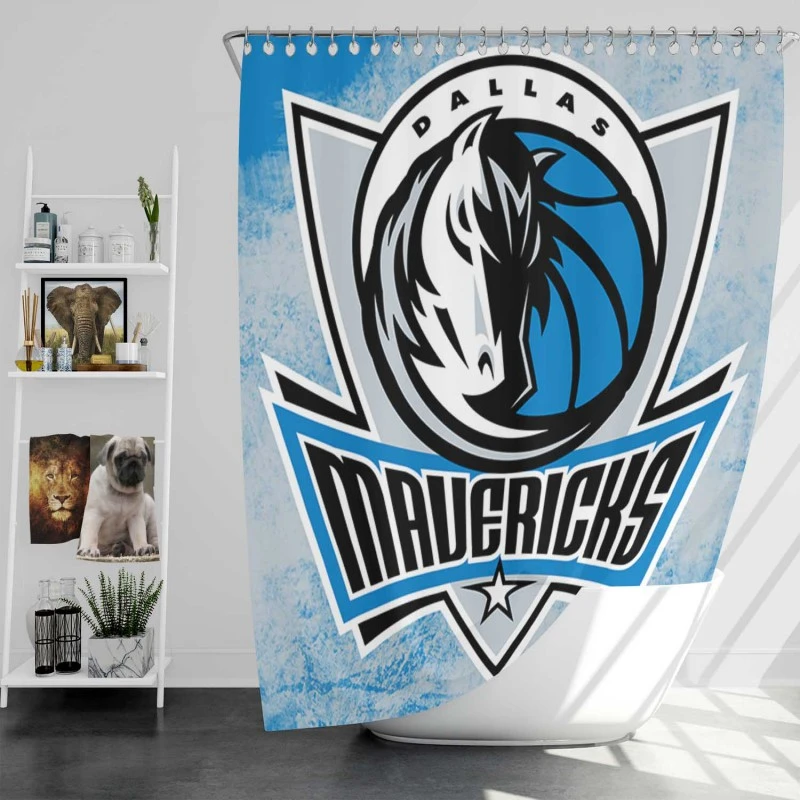 Dallas Mavericks Exciting Nba Basketball Team Shower Curtain