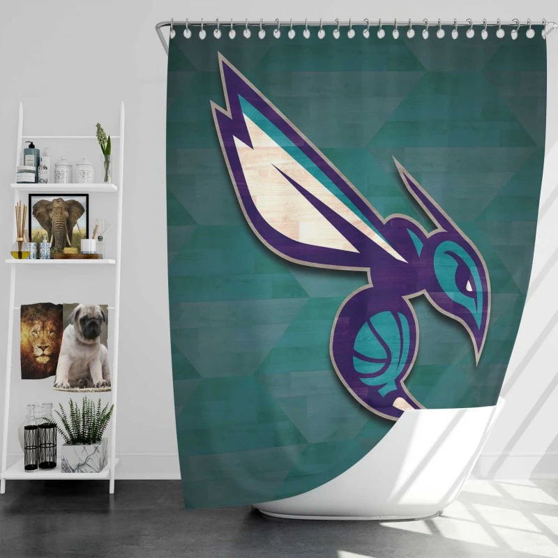Charlotte Hornets Top Ranked Nba Basketball Team Shower Curtain