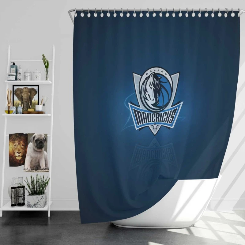 Famous Nba Basketball Team Dallas Mavericks Shower Curtain