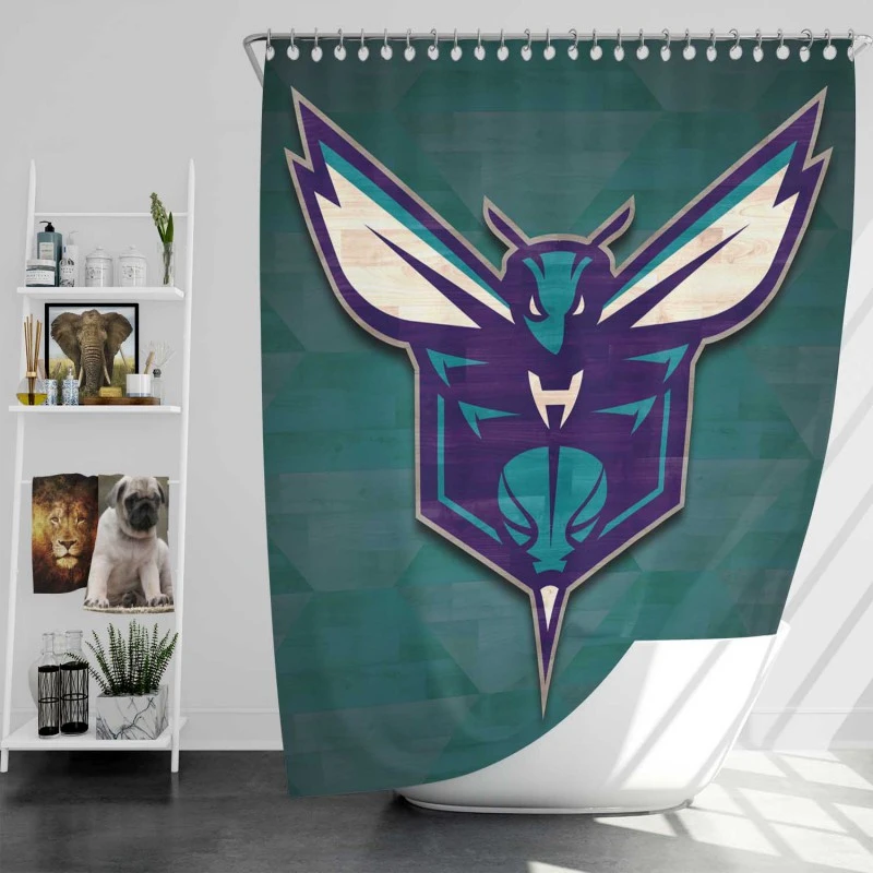 Charlotte Hornets Excellent Nba Basketball Club Shower Curtain