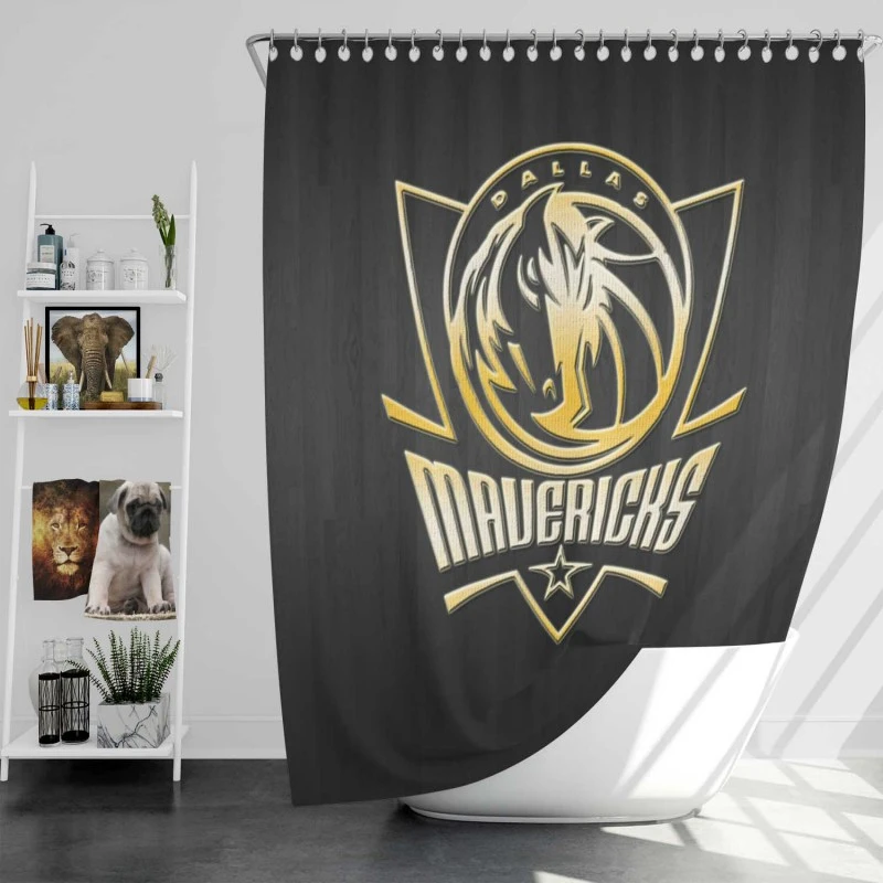 Dallas Mavericks American Professional Basketball Team Shower Curtain
