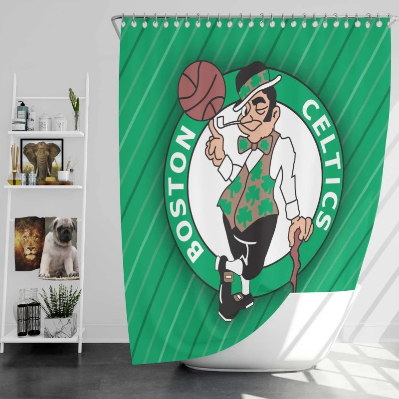 Boston Celtics Top Ranked Nba Club Shower Curtain