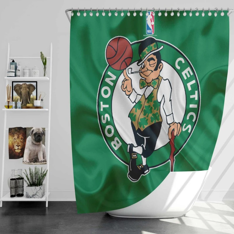 Boston Celtics Nba Basketball Club Logo Shower Curtain