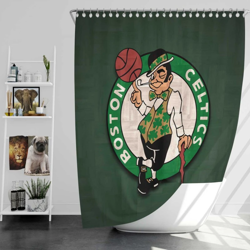 Boston Celtics Successful Basketball Team In Nba Shower Curtain