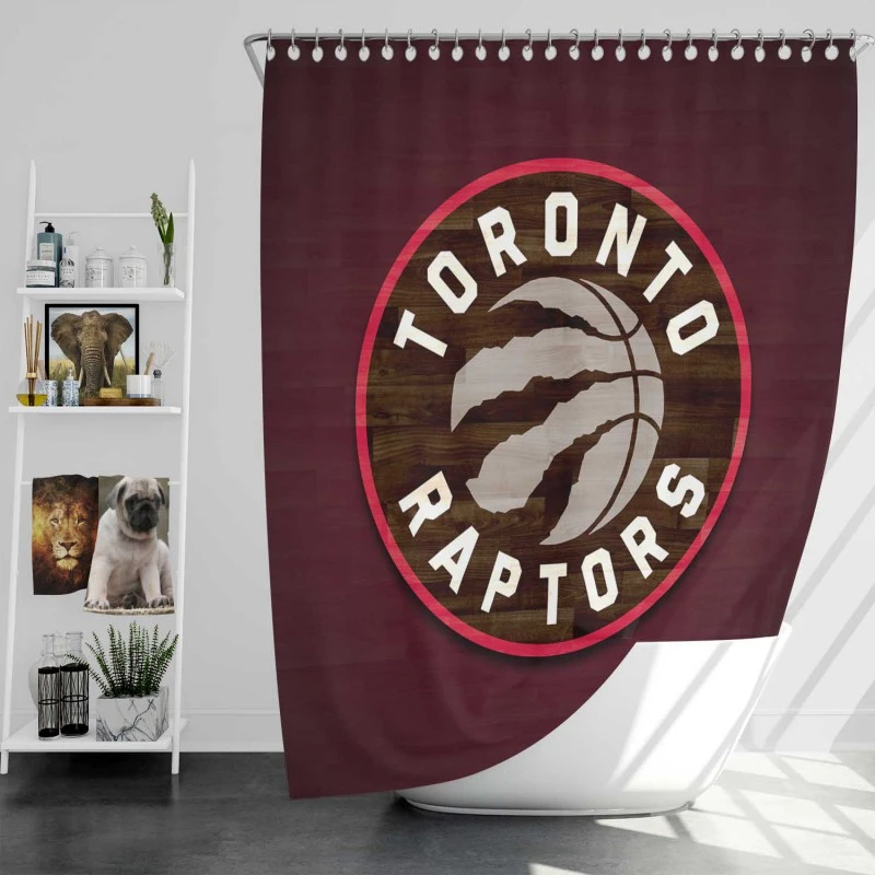 Exciting Nba Basketball Team Toronto Raptors Shower Curtain