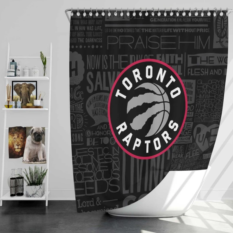 Popular Nba Basketball Team Toronto Raptors Shower Curtain