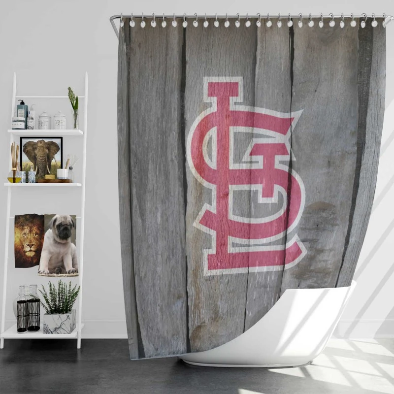 Excellent Mlb Baseball Club St Louis Cardinals Shower Curtain
