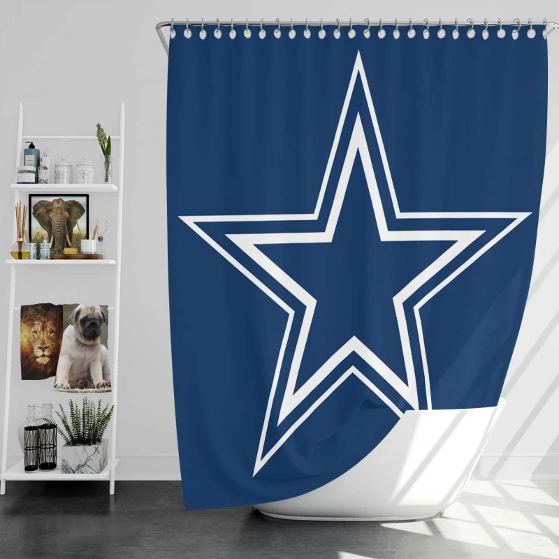 Dallas Cowboys Nfc Champion Football Club Shower Curtain