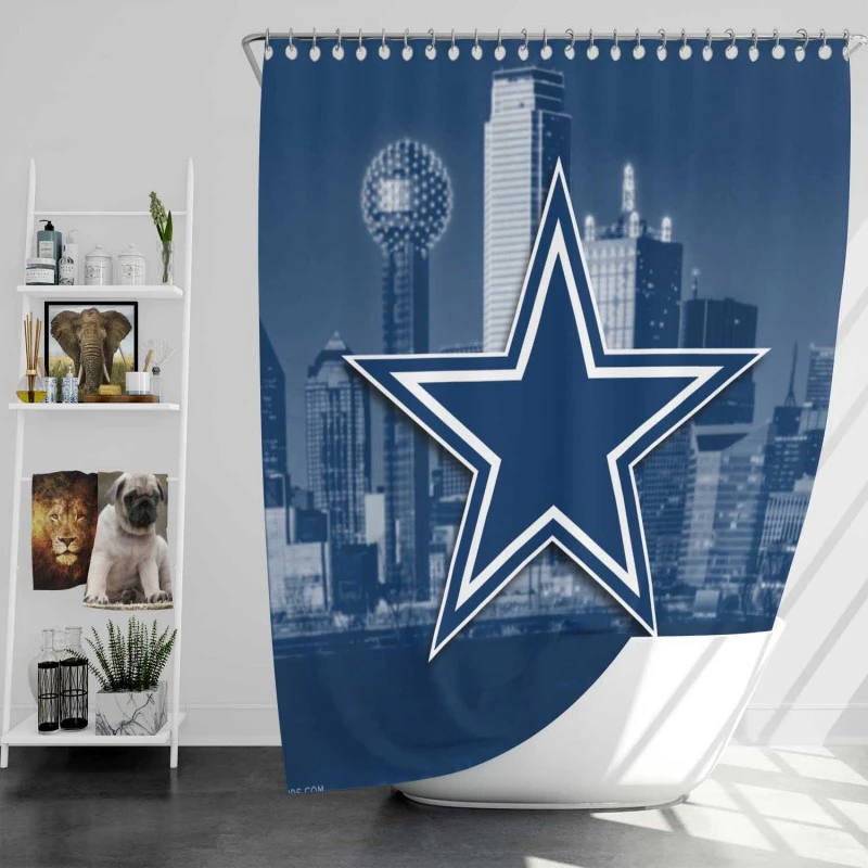 Famous Nfl Football Club Dallas Cowboys Shower Curtain