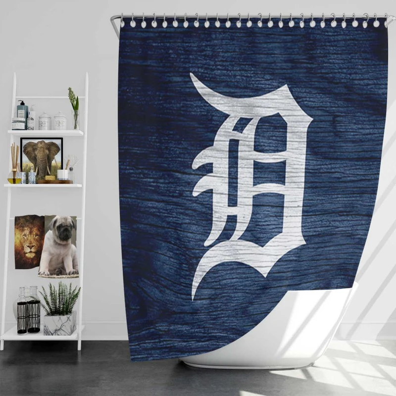 Detroit Tigers Professional Mlb Player Shower Curtain