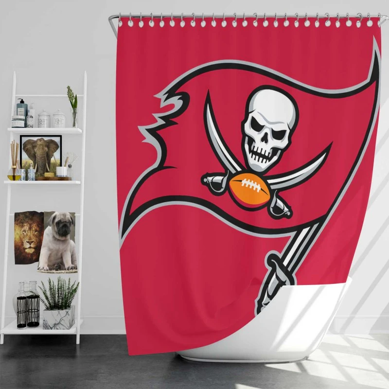 Professional Nfl Tampa Bay Buccaneers Shower Curtain