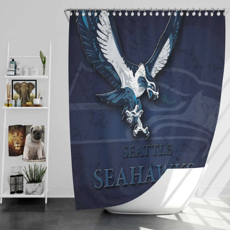 Seattle Seahawks Nfl Football Club Shower Curtain