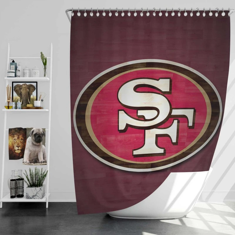 San Francisco 49Ers Exciting Nfl Team Shower Curtain