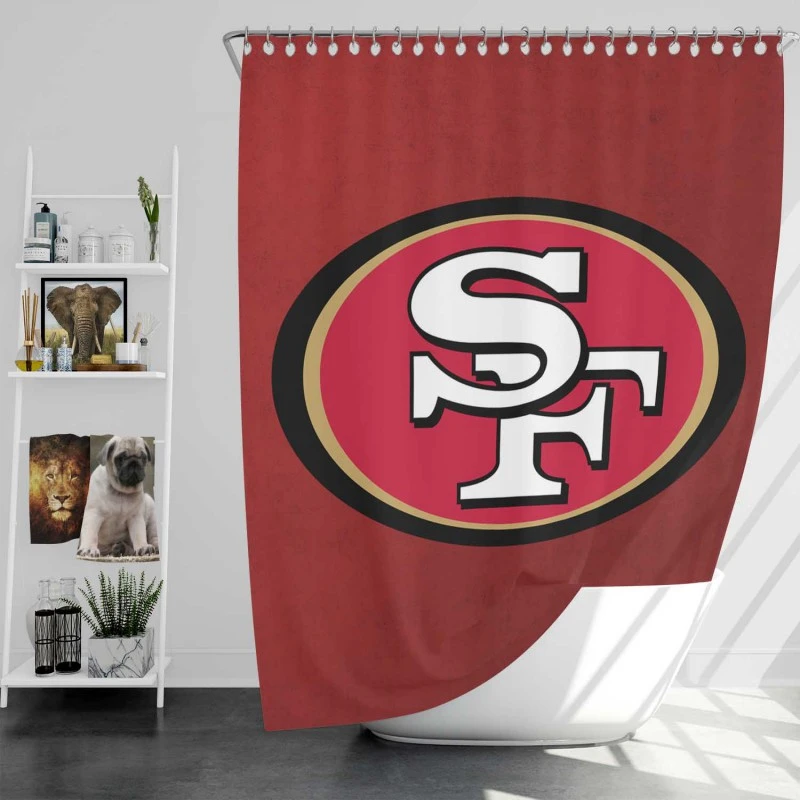 San Francisco 49Ers Logo Shower Curtain