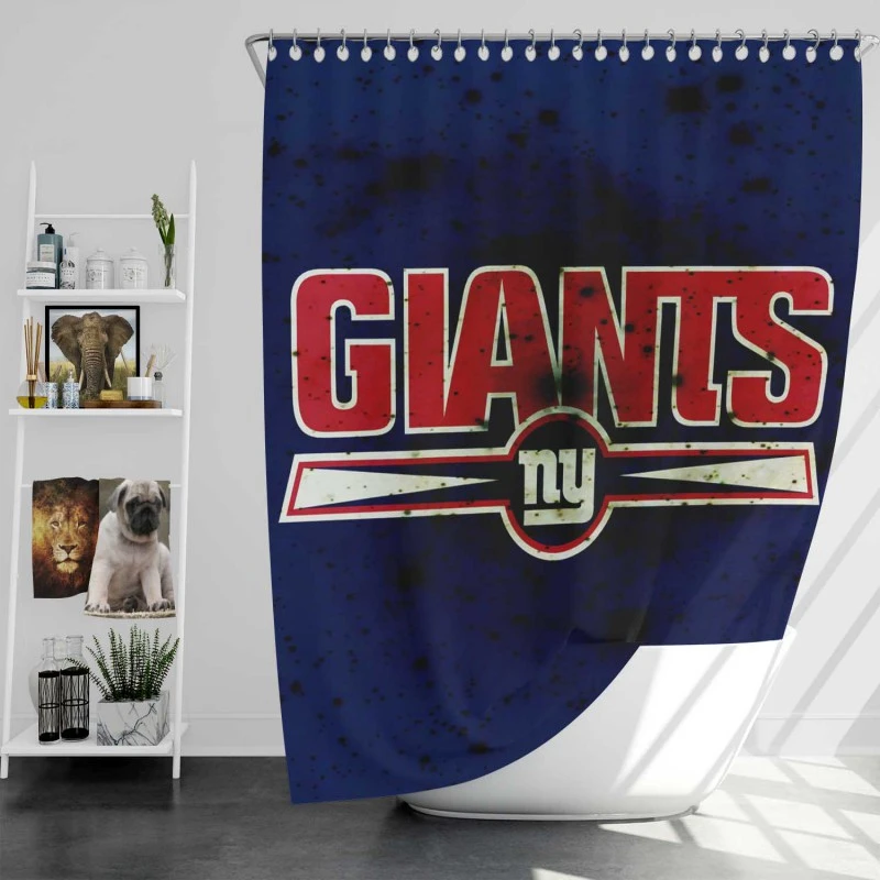New York Giants Excellent Nfl Football Club Shower Curtain