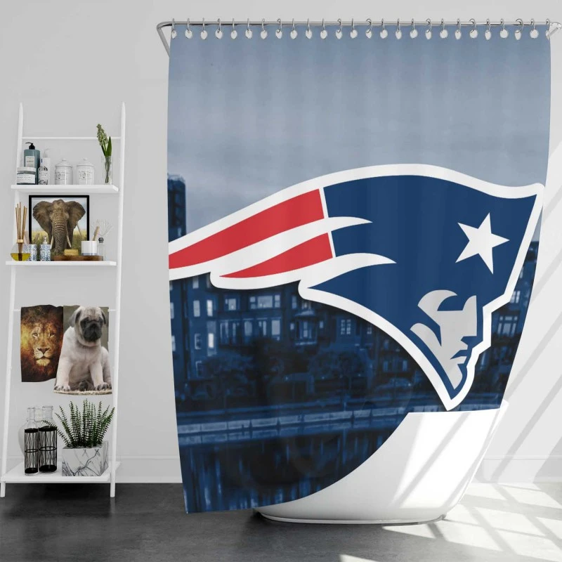 New England Patriots Popular Nfl Football Team Shower Curtain