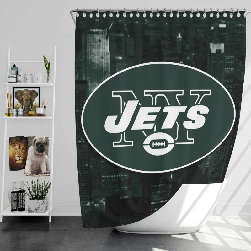 New York Jets Professional Nfl Club Shower Curtain