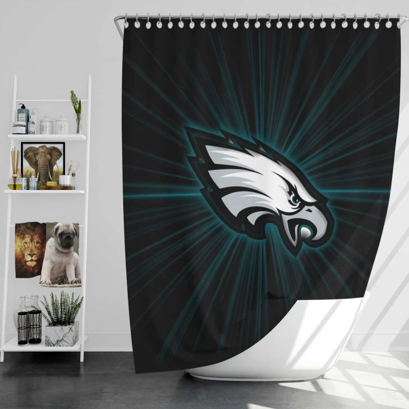 Philadelphia Eagles Popular Nfl American Football Club Shower Curtain