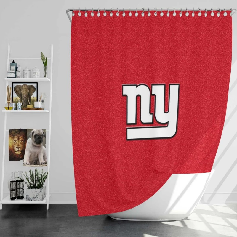 New York Giants Strong Nfl Football Team Shower Curtain