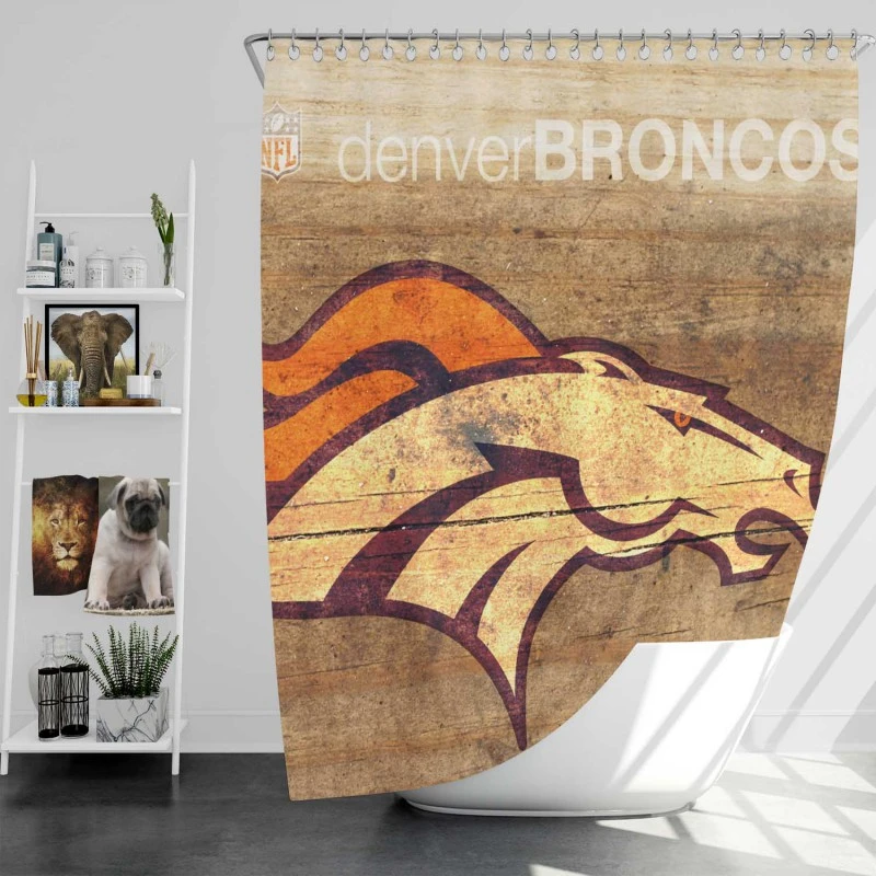 Official Nfl Team Denver Broncos Shower Curtain