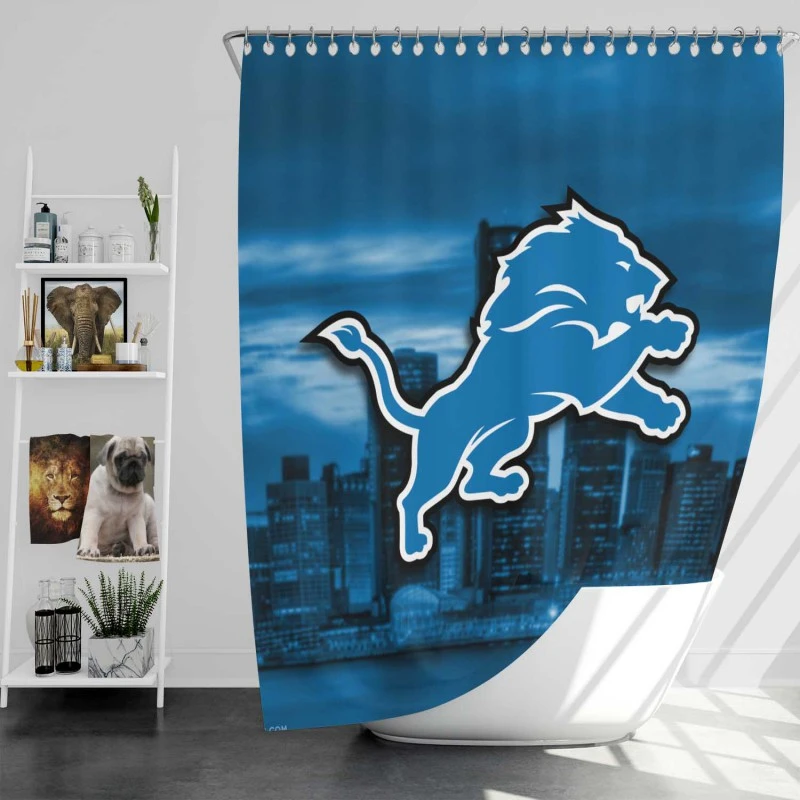 Detroit Lions Nfl American Football Team Shower Curtain