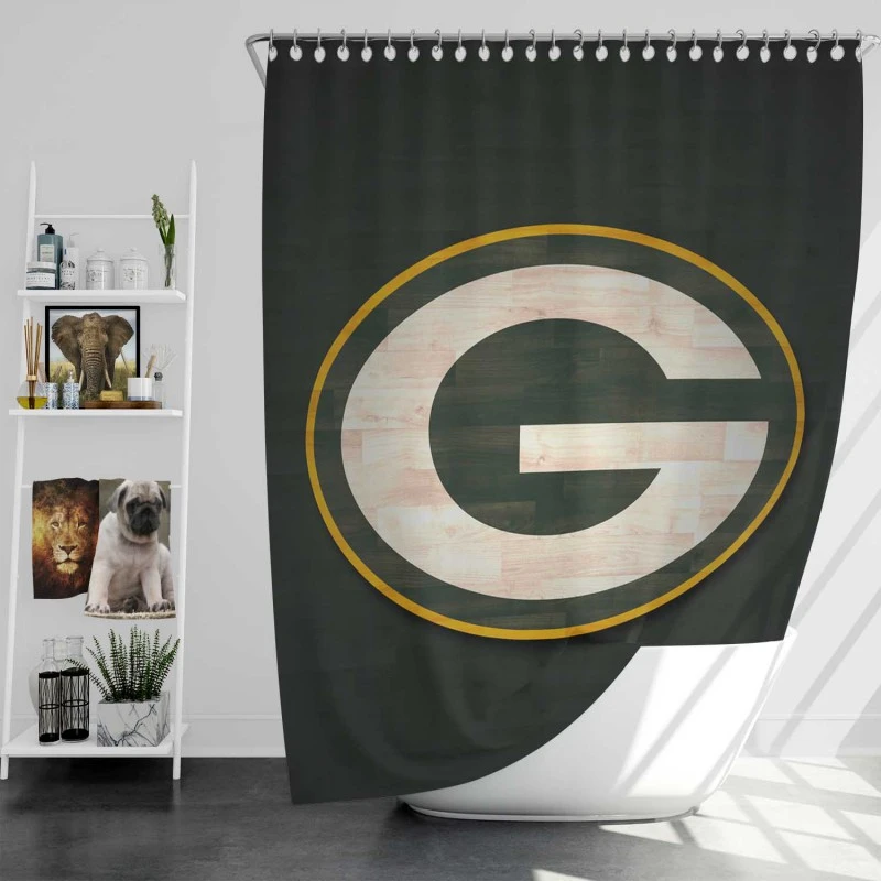 Green Bay Packers Popular Nfl Football Club Shower Curtain