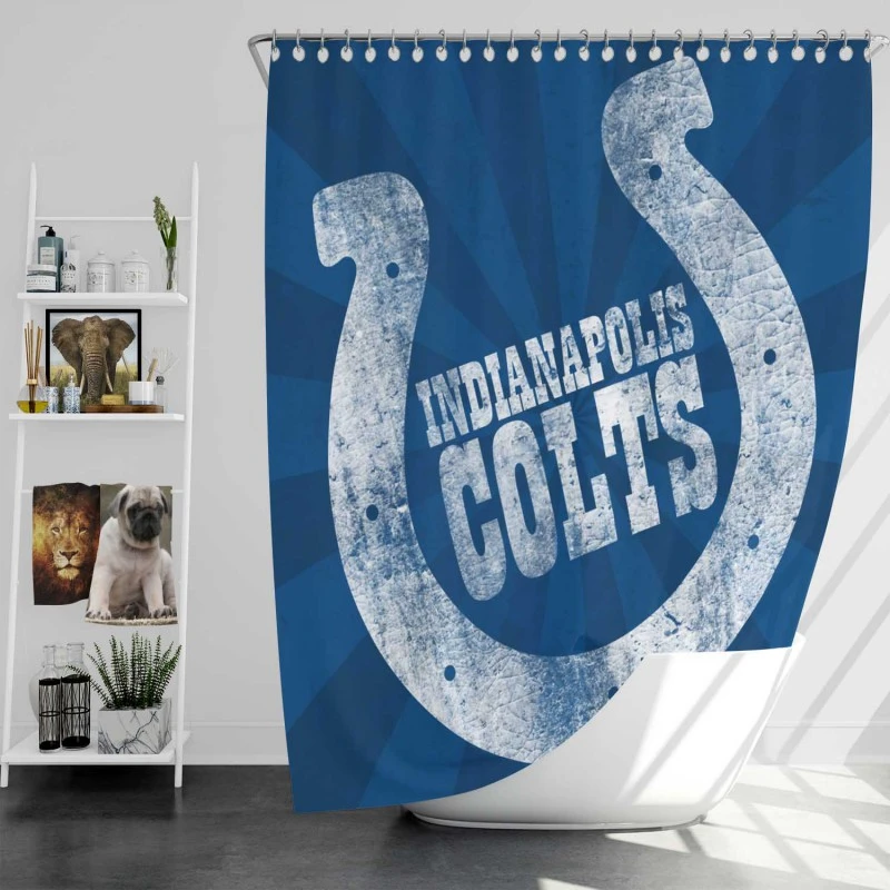 Indianapolis Colts Professional Nfl Team Shower Curtain