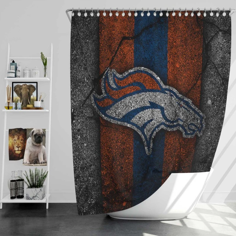 Popular Nfl Club Denver Broncos Shower Curtain