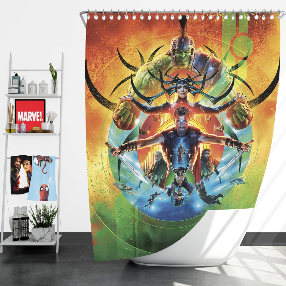Thor Ragnarok Marvel Cinematic Universes Shower Curtain