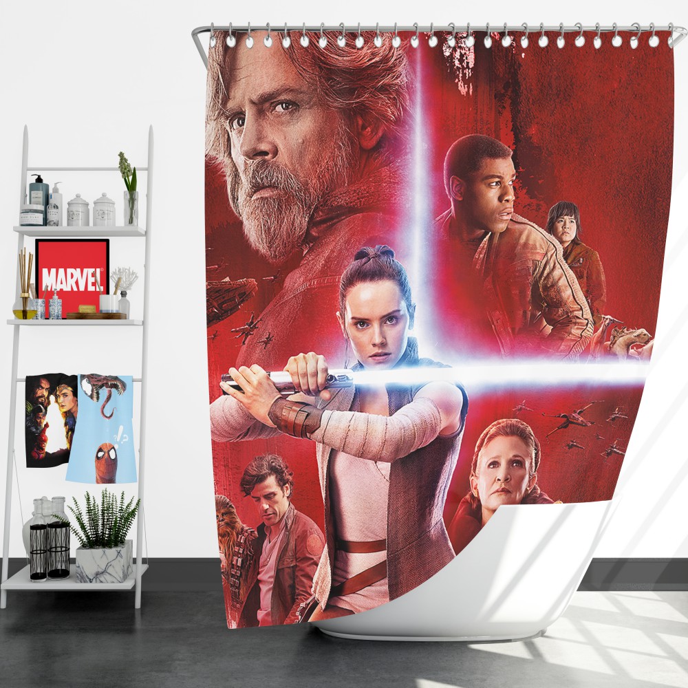Star Wars The Last Jedi Shower Curtain