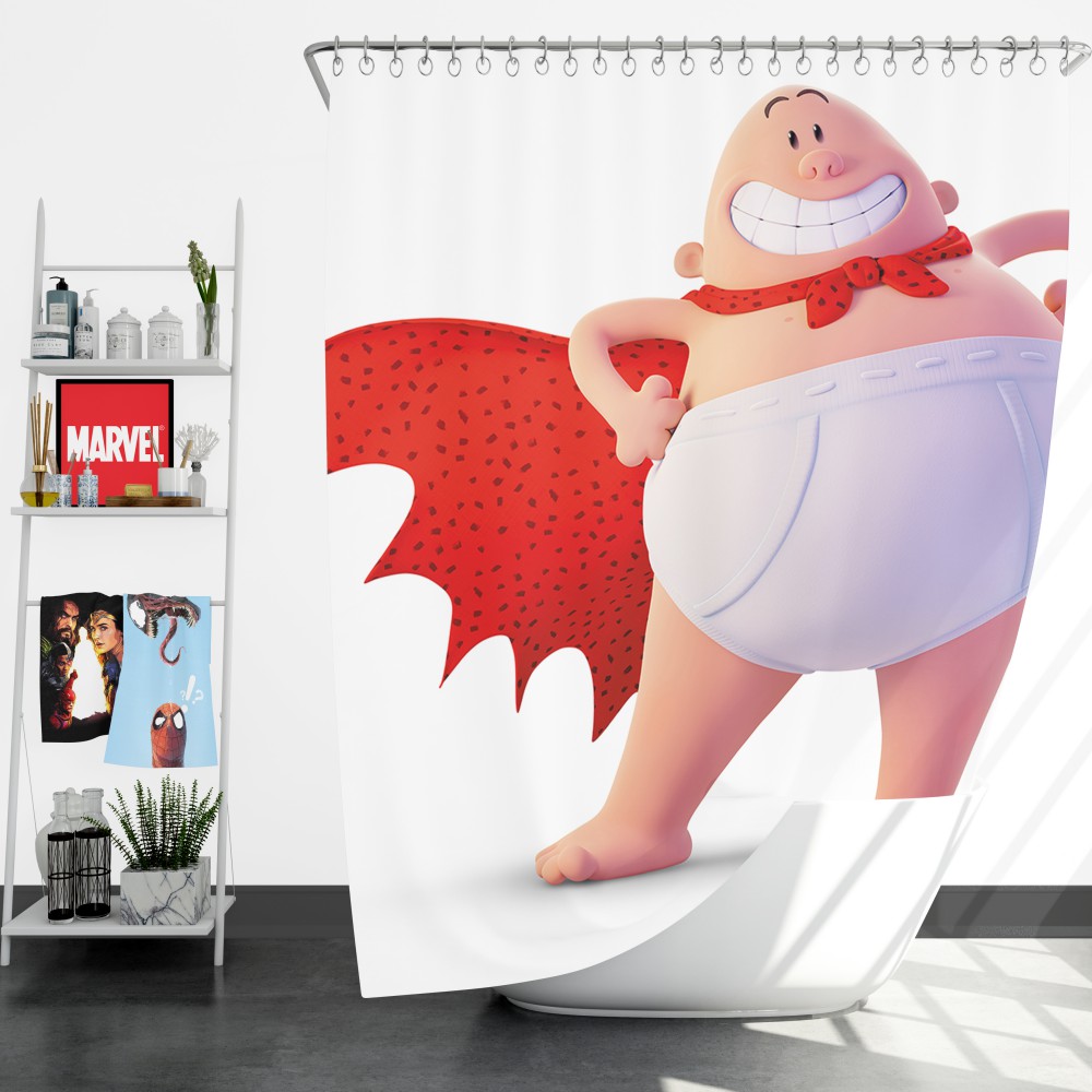 Captain Underpants Dream Works Movie Shower Curtain