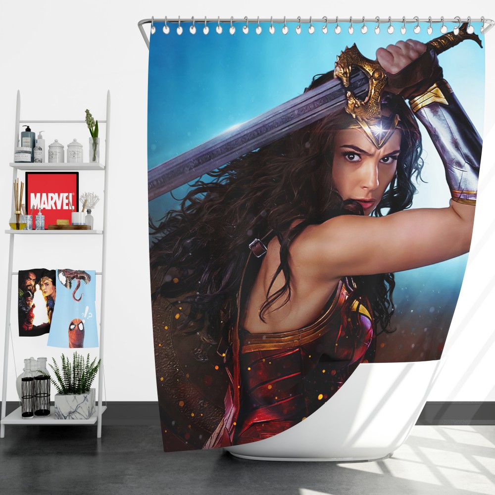 Dc Comics Super Heroine Wonder Woman Shower Curtain