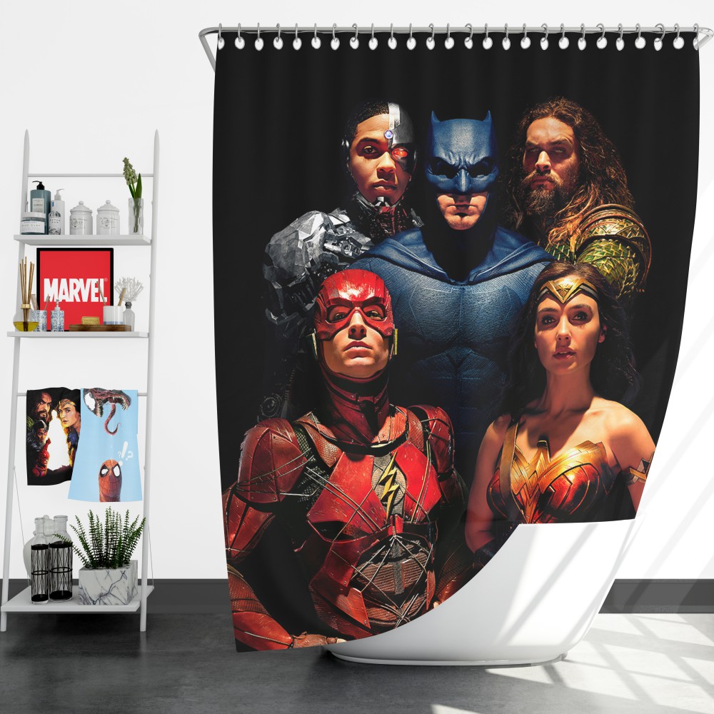 Dc Comics Justice League Movie Shower Curtain
