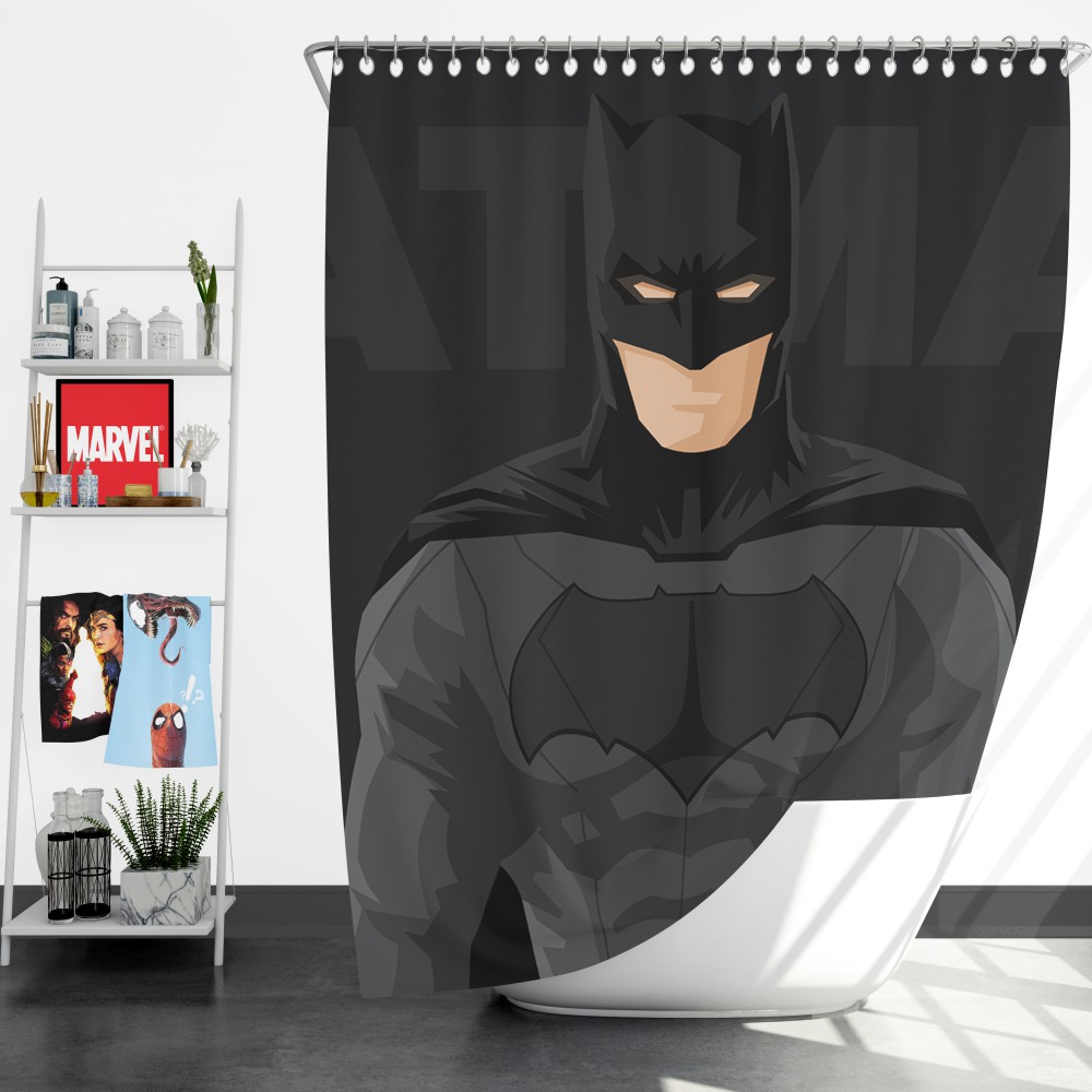 Dc Comics Justice League Batman Movie Shower Curtain