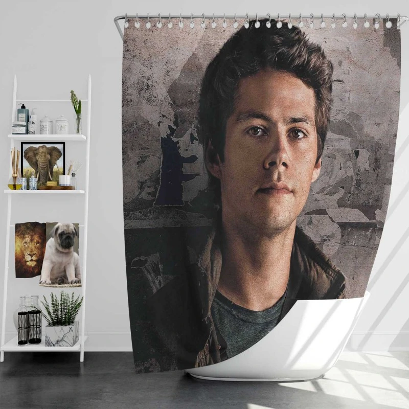 Maze Runner The Death Cure Movie Dylan Obrien Bath Shower Curtain