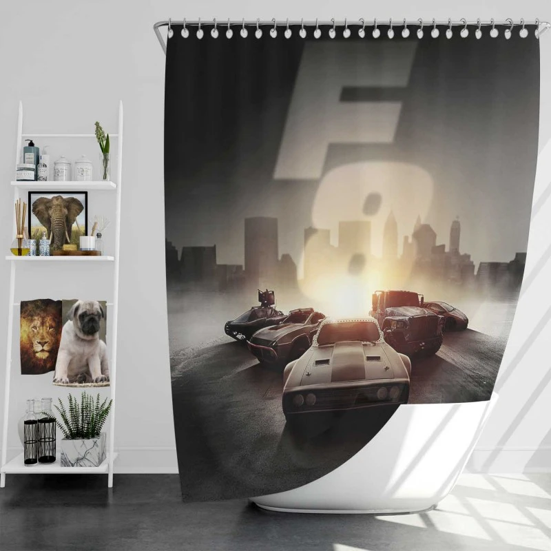 The Fate Of The Furious Movie Bath Shower Curtain