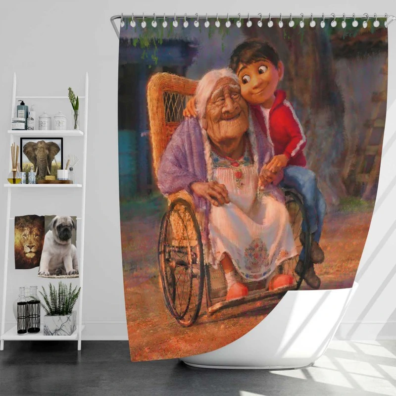 Pixars Coco Movie Mama Coco Bath Shower Curtain