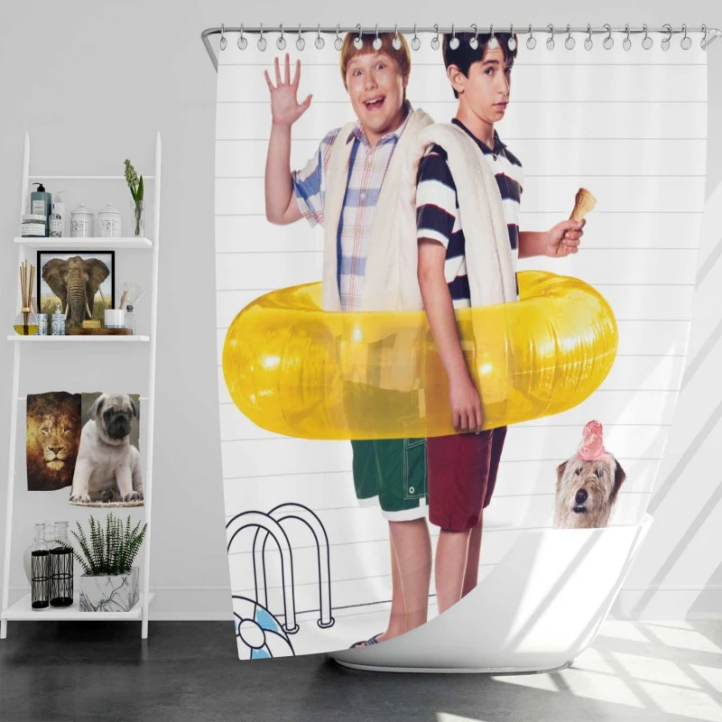 Diary Of A Wimpy Kid Dog Days Movie Bath Shower Curtain