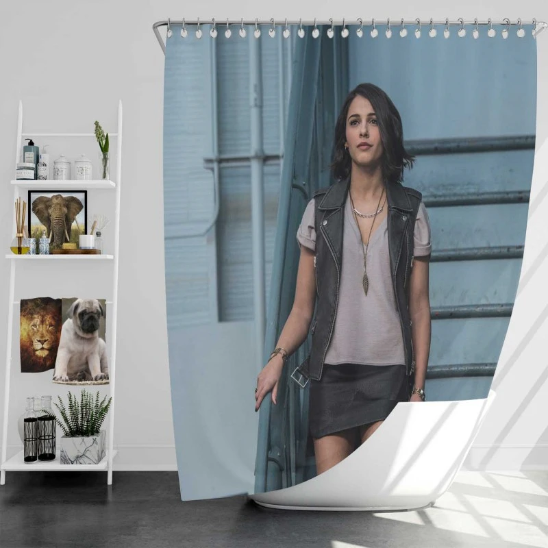 Power Rangers Movie Kimberly Hart Bath Shower Curtain