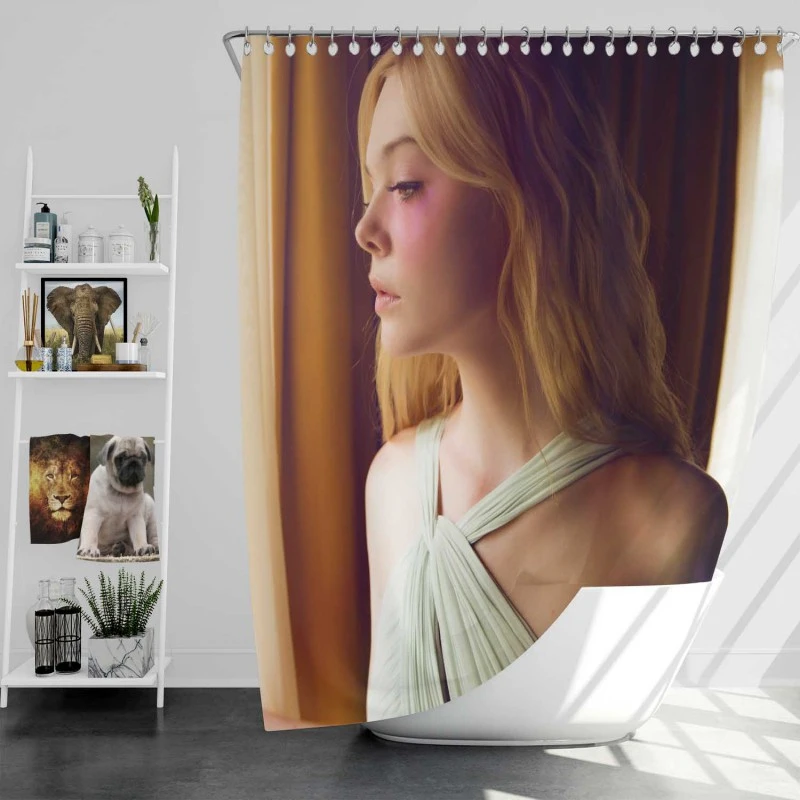 The Neon Demon Movie Elle Fanning Bath Shower Curtain