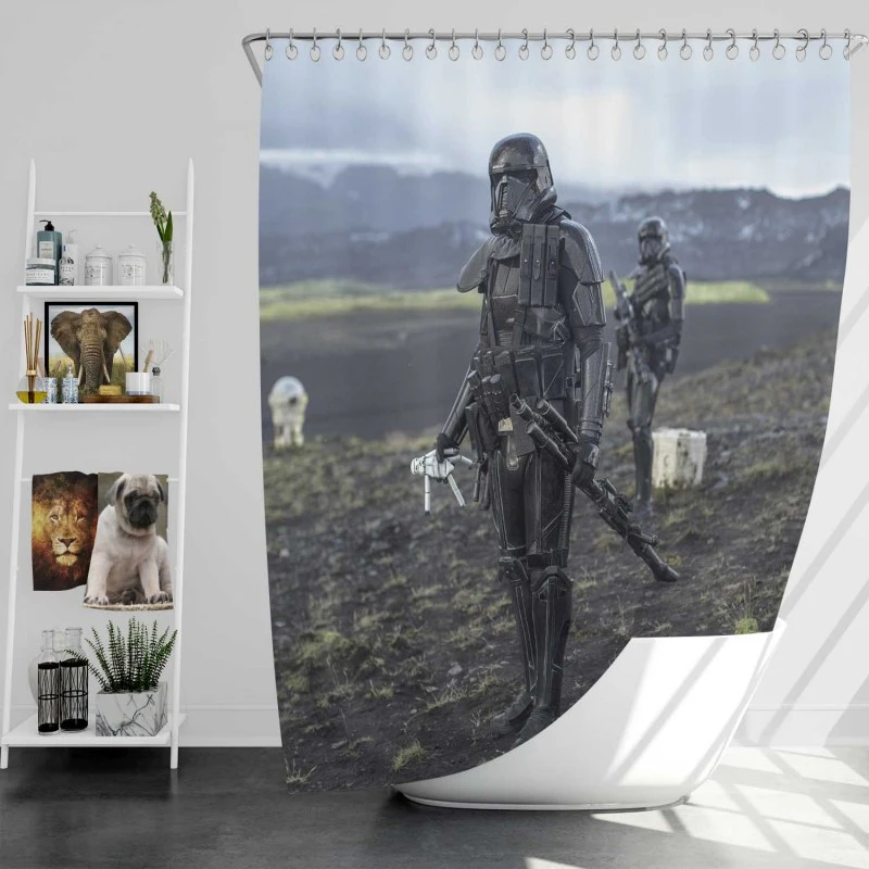 Death Squad Trooper Movie Death Squad Stormtrooper Bath Shower Curtain