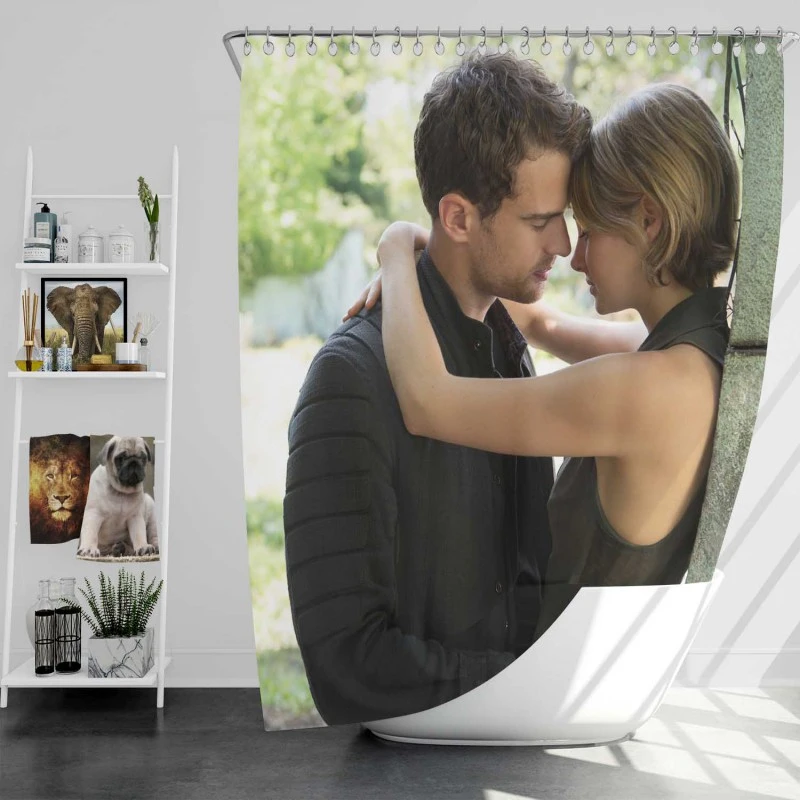 The Divergent Series Allegiant Movie Theo James Bath Shower Curtain